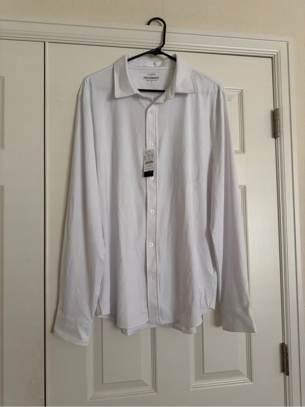 J. Crew White Long-Sleeve Dress Shirt